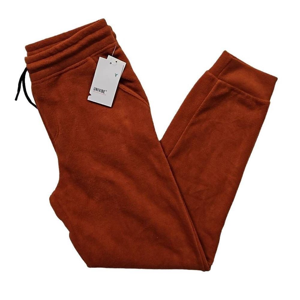 Univibe Fleece Jogger Pants Ginger XLarge (Unisex)